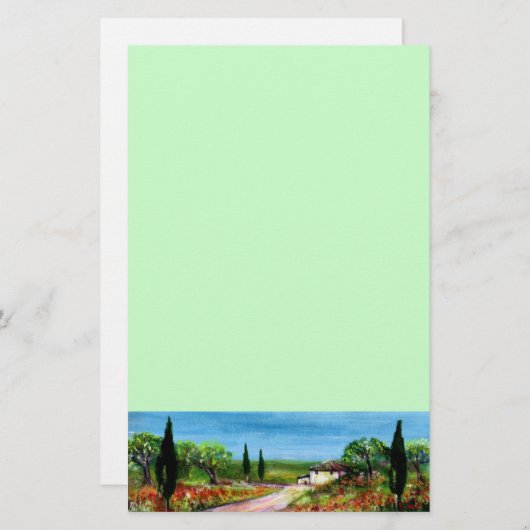 TUSCANY LANDSCAPE 4 BRIEFPAPIER (Voorkant / Achterkant)