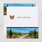 TUSCANY LANDSCAPE 4,geel groen wit Kaart (Voorkant / Achterkant)