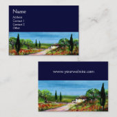 TUSCANY LANDSCAPE 4 VISITEKAARTJE (Voorkant / Achterkant)