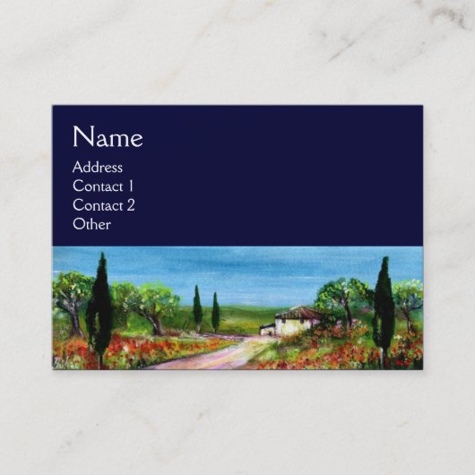 TUSCANY LANDSCAPE 4 VISITEKAARTJE (Voorkant)