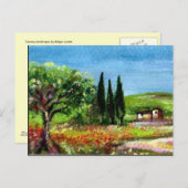 TUSCANY LANDSCAPE 5 BRIEFKAART (Voorkant / Achterkant)