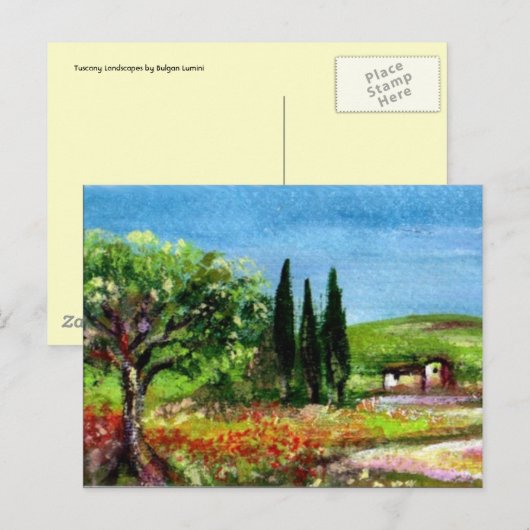 TUSCANY LANDSCAPE 5 BRIEFKAART (Voorkant / Achterkant)