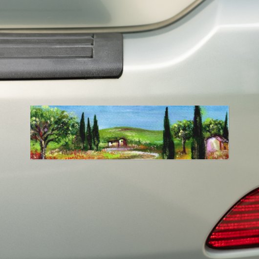 TUSCANY LANDSCAPE 5 BUMPERSTICKER (Op auto)