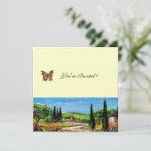 TUSCANY LANDSCAPE 5,geel groen vilt Kaart (Staand voorkant)