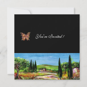 TUSCANY LANDSCAPE 5,geel groen zwart Kaart