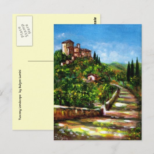 TUSCANY LANDSCAPE BRIEFKAART (Voorkant / Achterkant)