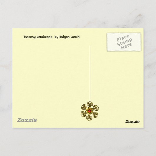 TUSCANY LANDSCAPE BRIEFKAART (Achterkant)