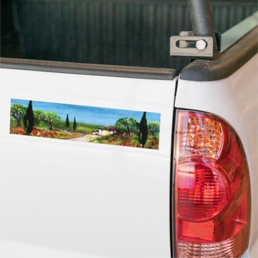 TUSCANY LANDSCAPE BUMPERSTICKER (Op Truck)