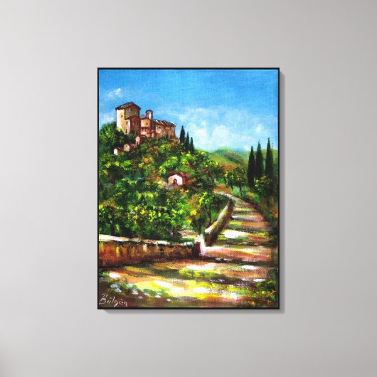 TUSCANY LANDSCAPE CANVAS AFDRUK (Voorkant)