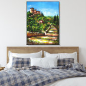 TUSCANY LANDSCAPE CANVAS AFDRUK (Insitu (Slaapkamer))