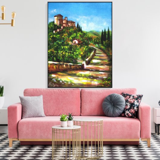 TUSCANY LANDSCAPE CANVAS AFDRUK (Insitu (Woonkamer))