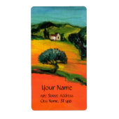 TUSCANY LANDSCAPE ETIKET (Voorkant)