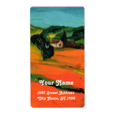 TUSCANY LANDSCAPE ETIKET (Voorkant)