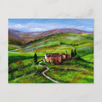 TUSCANY LANDSCAPE MET GROENE HILLEN