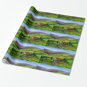 TUSCANY LANDSCAPE MET GROENE HILLEN CADEAUPAPIER
