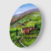 TUSCANY LANDSCAPE MET GROENE HILLEN GROTE KLOK (Hoek)