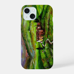 TUSCANY LANDSCAPE MET GROENE HILLEN iPhone 15 CASE