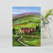 TUSCANY LANDSCAPE MET GROENE HILLEN KAART (Staand voorkant)