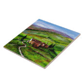 TUSCANY LANDSCAPE MET GROENE HILLEN TEGELTJE (Zijkant)