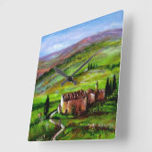 TUSCANY LANDSCAPE MET GROENE HILLEN VIERKANTE KLOK (Hoek)