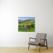 TUSCANY LANDSCAPE MET GROENE HILLEN WANDKLEED (In Situ (horizontaal))