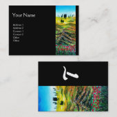 TUSCANY LANDSCAPE MET POPPITIEMONOGRAM VISITEKAARTJE (Voorkant / Achterkant)