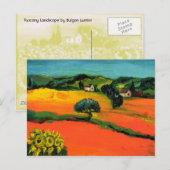 TUSCANY LANDSCAPE MET ZONLOWERS BRIEFKAART (Voorkant / Achterkant)
