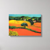 TUSCANY LANDSCAPE MET ZONLOWERS CANVAS AFDRUK (Voorkant)