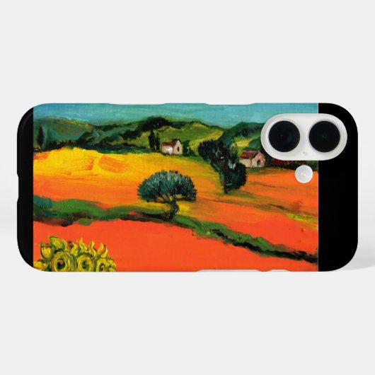 TUSCANY LANDSCAPE MET ZONLOWERS Case-Mate iPhone CASE (Achterkant (horizontaal))
