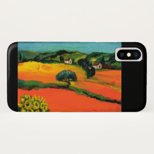 TUSCANY LANDSCAPE MET ZONLOWERS iPhone X HOESJE