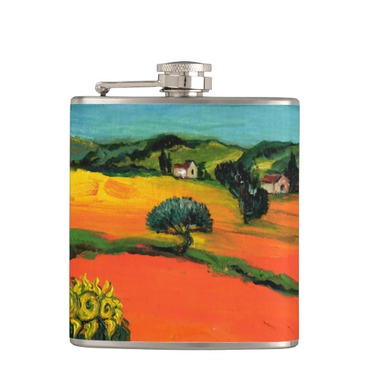 TUSCANY LANDSCAPE MET ZONLOWERS HEUPFLES (Voorkant)