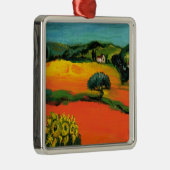 TUSCANY LANDSCAPE MET ZONLOWERS METALEN ORNAMENT (Rechts)