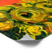 TUSCANY LANDSCAPE MET ZONLOWERS POSTER (Hoek)