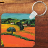 TUSCANY LANDSCAPE MET ZONLOWERS SLEUTELHANGER (Achterkant)