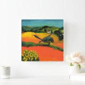 TUSCANY LANDSCAPE MET ZONLOWERS VIERKANTE KLOK (Huis)