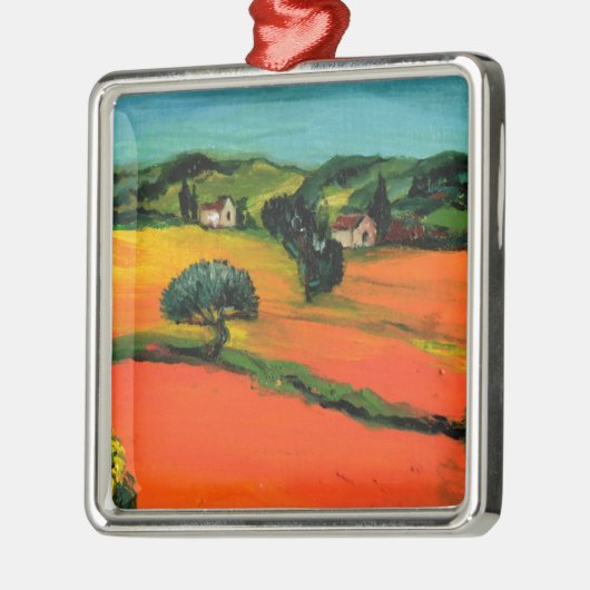 TUSCANY LANDSCAPE METALEN ORNAMENT (Links)