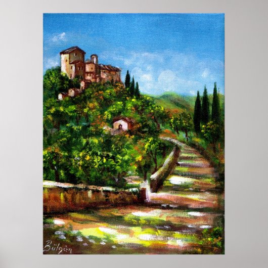 TUSCANY LANDSCAPE POSTER (Voorkant)