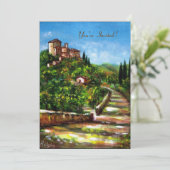 TUSCANY LANDSCAPE, rode groene goudsparken Kaart (Staand voorkant)