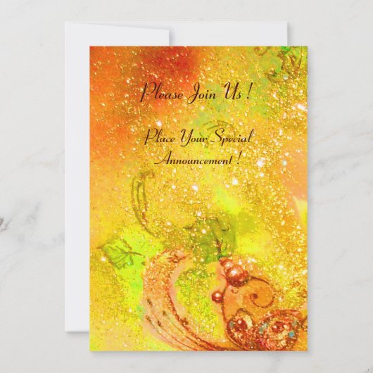 TUSCANY LANDSCAPE, rode groene goudsparken Kaart (Achterkant)