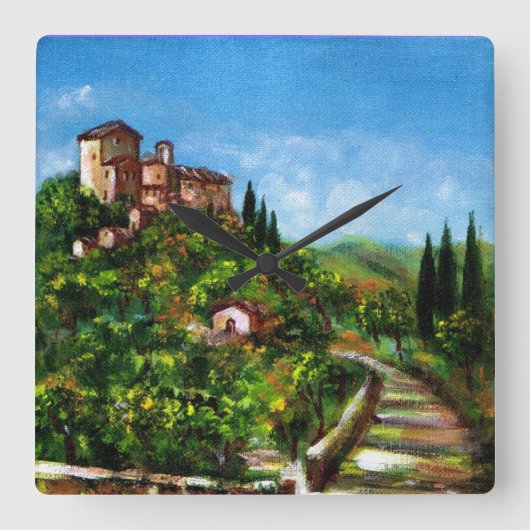 TUSCANY LANDSCAPE VIERKANTE KLOK (Voorkant)