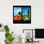 TUSCANY LANDSCAPES POSTER (Thuiskantoor)