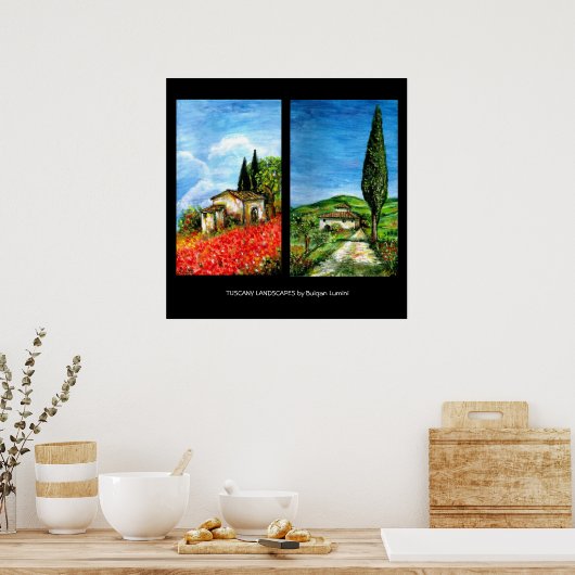 TUSCANY LANDSCAPES POSTER (Keuken)