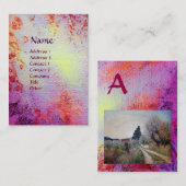 TUSCANY MEMORIM MONOGRAM VISITEKAARTJE (Voorkant / Achterkant)