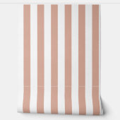 Tuscany Pink And White Stripe Wallpaper Behang (Afrollen)