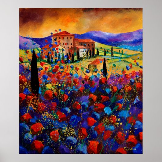 tuscany poppies 67 poster (Voorkant)