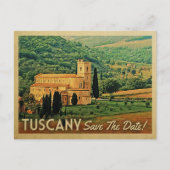 Tuscany Save the Date  Italy Briefkaarten (Voorkant)
