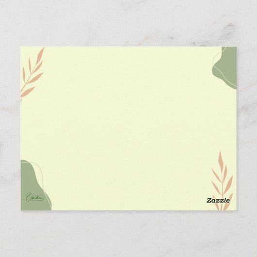 Tuscany sunset briefkaart (Achterkant)