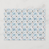 Tuscany-tegel kust Italiaanse bruidsuitnodiging Briefkaart (Achterkant)