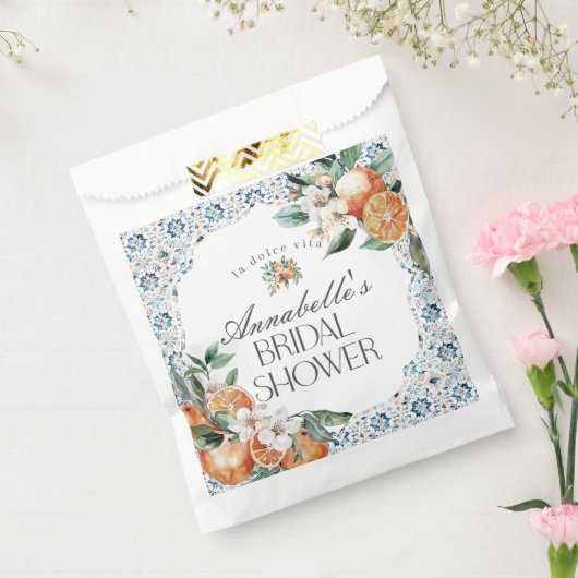 Tuscany-tegel Tuscane Bruiloftsontbijt Dessert Bedankzakje (Gezegeld)