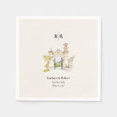 Tuscany Wedding Cocktail Servet (Voorkant)